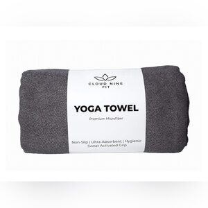 Cloud Nine Fit Premium Gray Yoga Towel